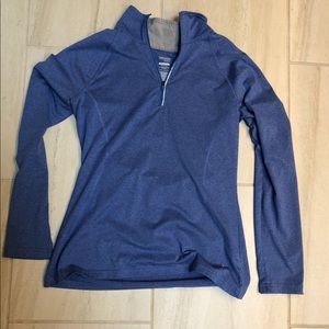 Blue half zip